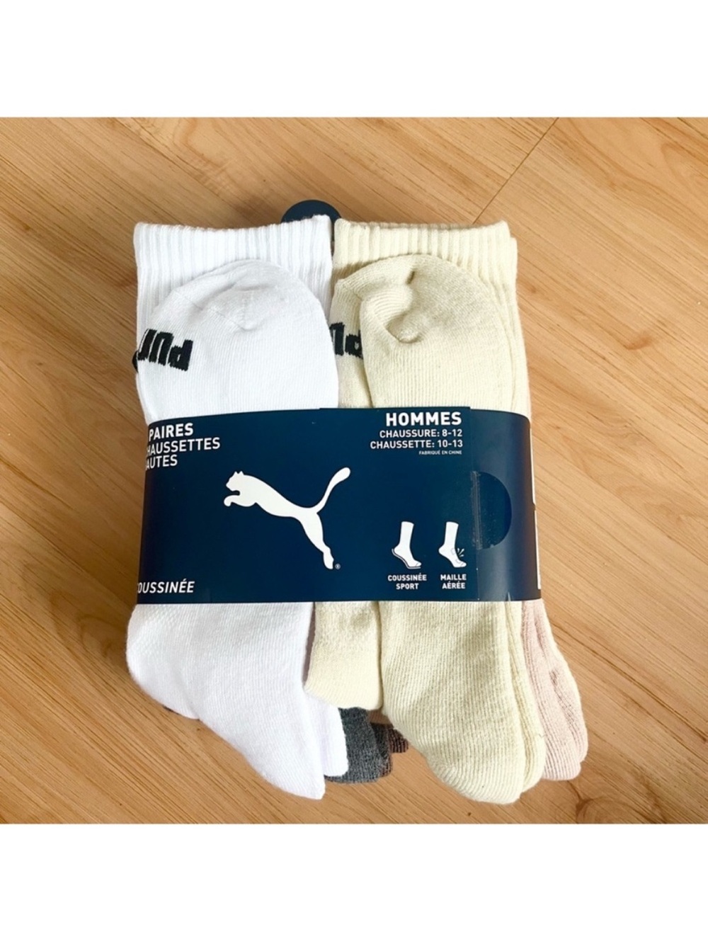 PUMA Mens Socks Crew Cushioned Arch Support
Everyday 6 Pair Shoe Size 8-12